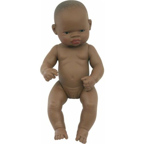 Bébé africain fille 32 cm sans cheveux - Image principale
