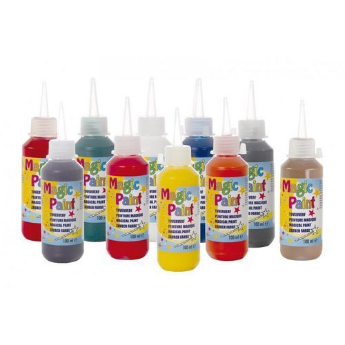 Assortiment 10 flacons 100 ml gouache Magic paint - Image principale
