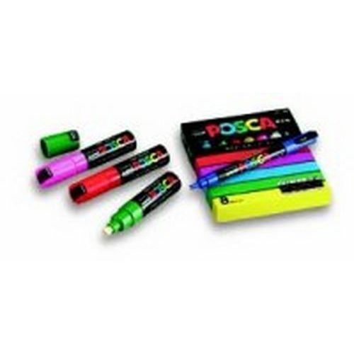 Marqueur POSCA PC8K pointe biseautée 8mm - JAUNE - Image principale