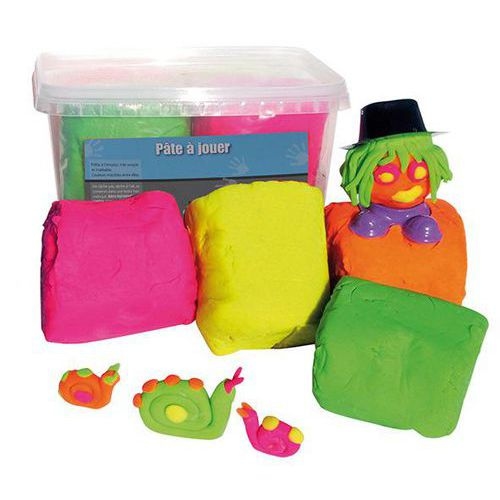 Assortiment 12 Pains 167G De Pâte À Jouer Fluo - Image principale