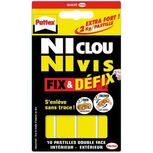 Etui 10 pastilles Pattex ni clou ni vis - Image principale
