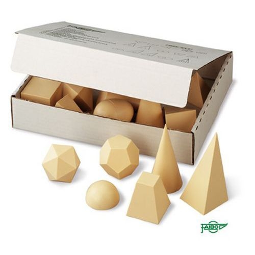Ensemble 15 figurines géométriques en plastique - Image principale