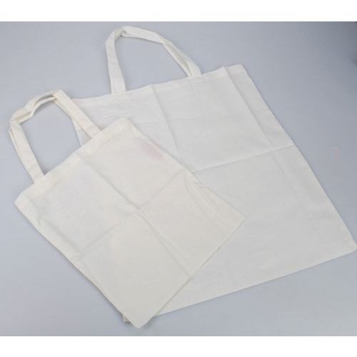 Sac shopping enfant en coton naturel 28.5 x 24 cm (Ensemble de 12) - Image principale