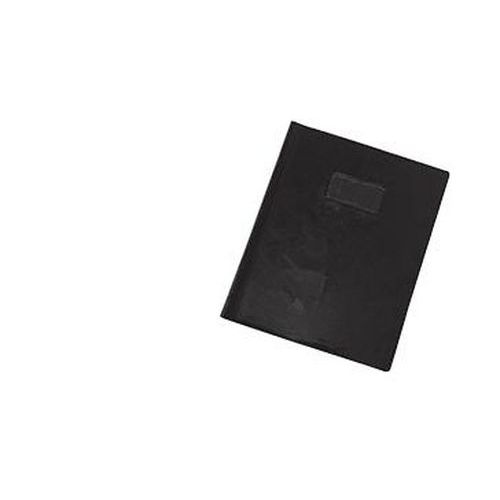 Protège cahier plastique 24x32 cm couleur opaque épaisseur: 20/100e - Noir - Image principale