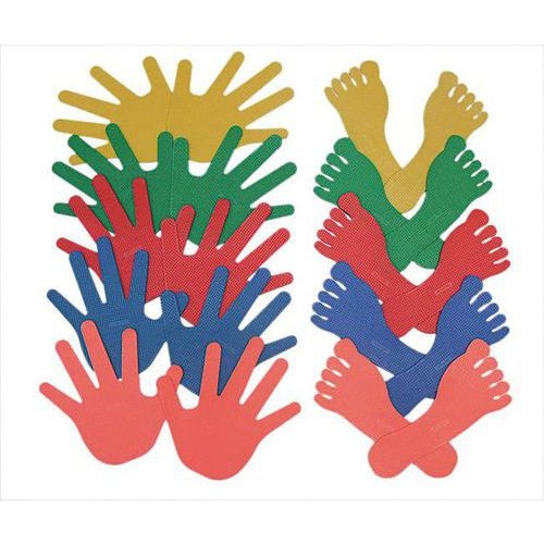 Lot de 20 pieds et mains en plastique souple - Image principale