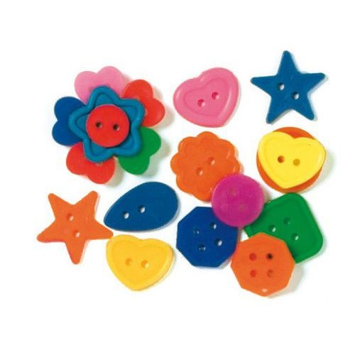 Sachet de boutons de formes et couleurs différentes - Image principale