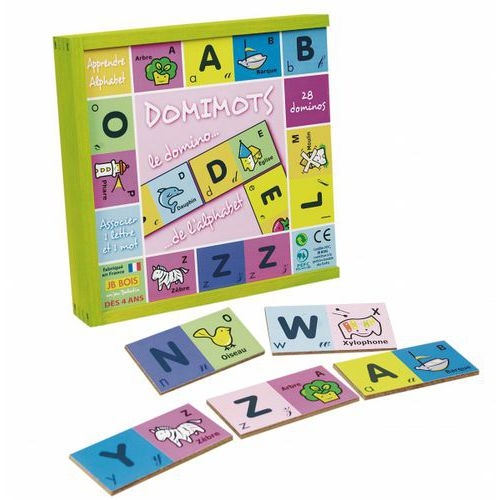 Domimots le domino de l'alphabet 28 pièces - Image principale