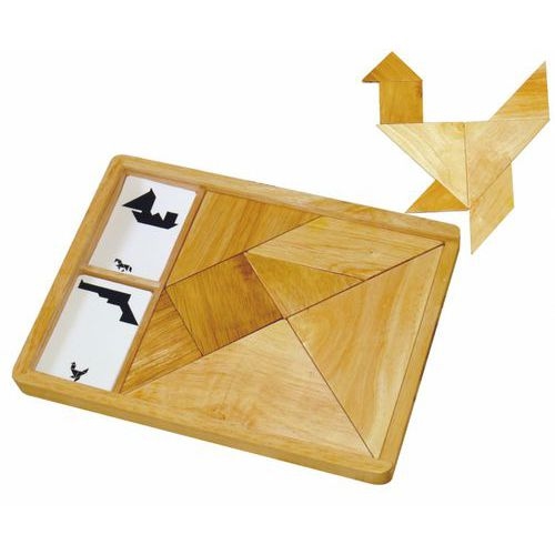 Grand tangram bois - Image principale