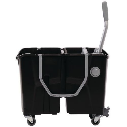 Chariot de lavage double seau 2 x 15 L avec presse à plat - Image 3