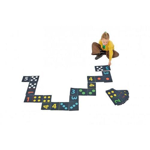 Dominos géants de sol chiffres et points - Image principale