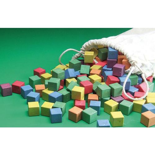 Set de 150 cubes en bois recyclé - Image principale