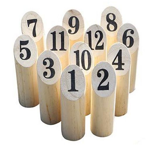 Jeu number Kubb quilles finlandaises bois - Image principale