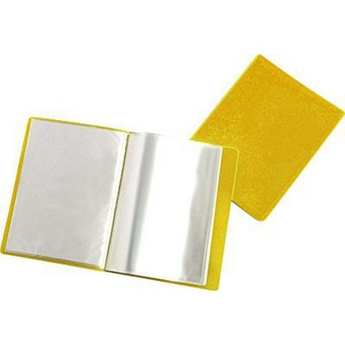 Reliure plastique 20 volets transparents - Jaune - Image principale