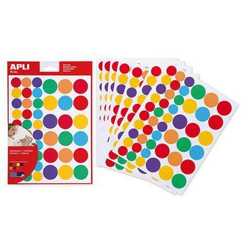 Assortiment 960 gommettes rondes - Image principale