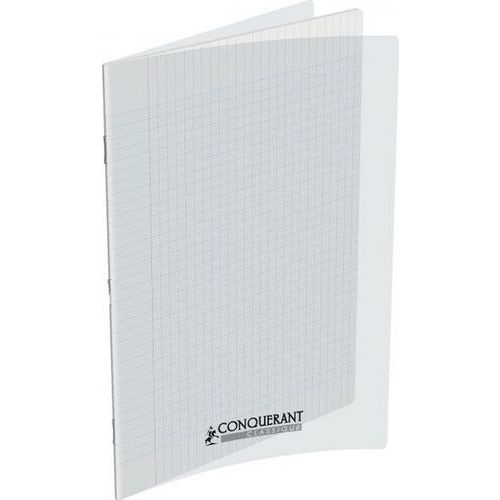 Cahier Conquérant piqué 70 g 192 pages Seyes 24 x 32 cm Polypropylène - Incolore - Image principale
