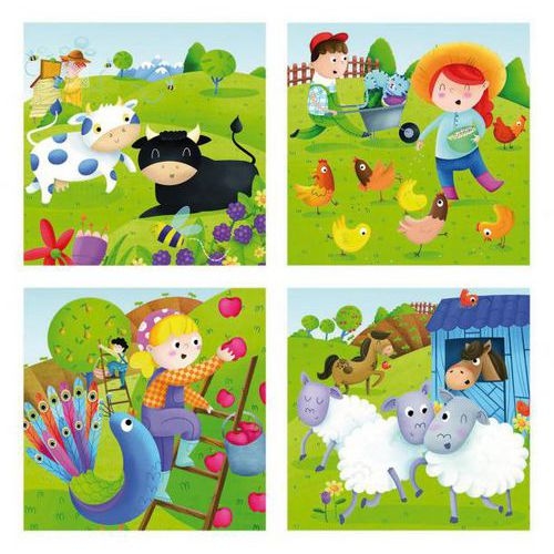 Puzzles progressifs les animaux de la ferme - Image principale