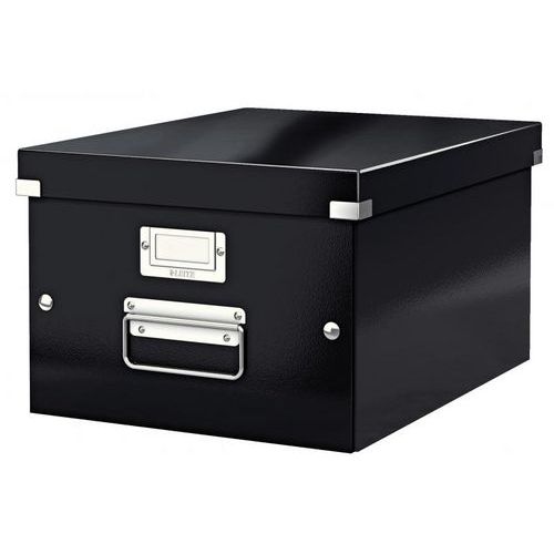 Boîte archivage noir 28.1X20X37 cm pour format A4 - Image principale