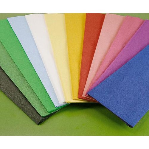 Papier crépon assortiment 10 feuilles 2 m x 0.50 m - Image principale