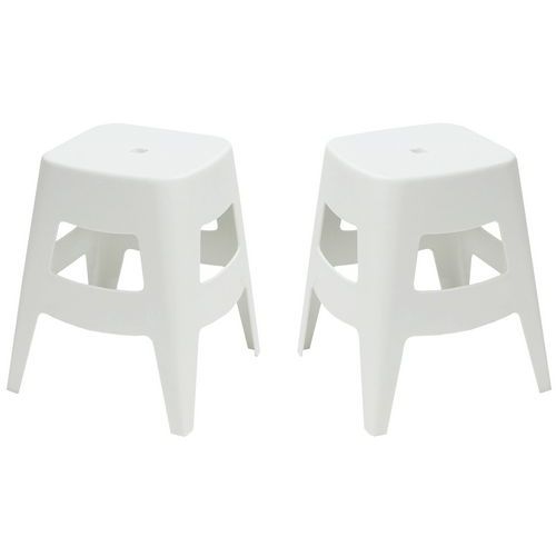 Lot de  5 Tabourets Bas Bellini Blanc - Image 2