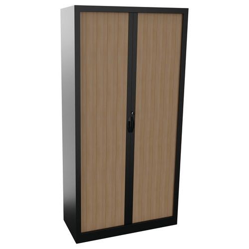 Armoire métal rideaux PVC lame terminale recouverte hauteur 198 cm Acial - Image 3