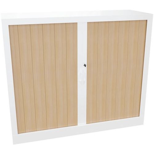 Armoire métal Classique hauteur 102 cm rideaux PVC classé au feu M1 Acial - Image 6
