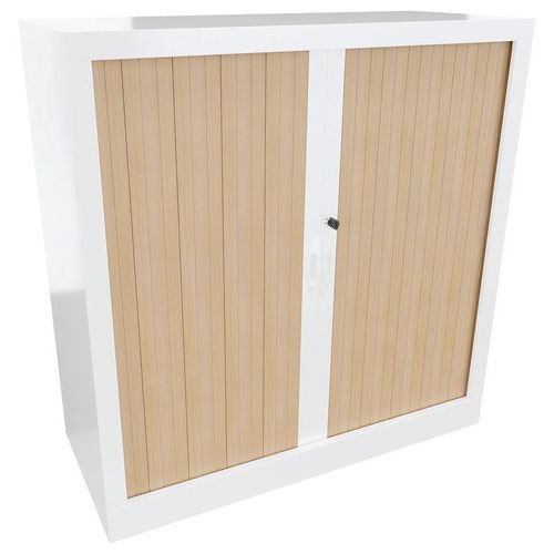 Armoire métal Classique hauteur 135 cm rideaux PVC classé au feu M1 Acial - Image 2