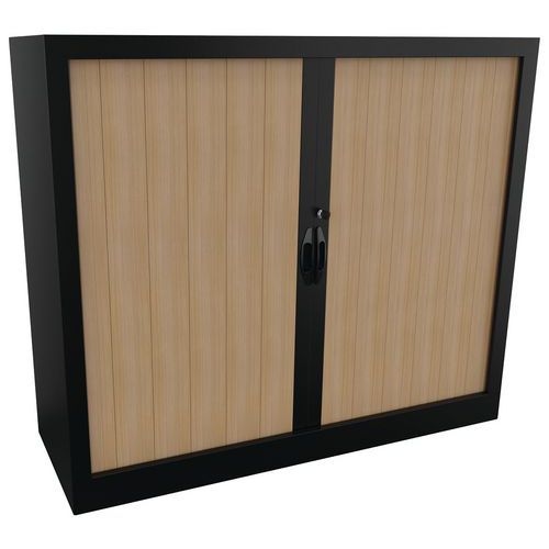Armoire métal Classique hauteur 102 cm rideaux PVC classé au feu M1 Acial - Image 7