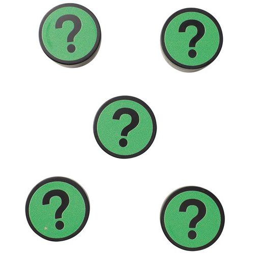 Lot de 5 aimantsean Management Question Vert - Image 7