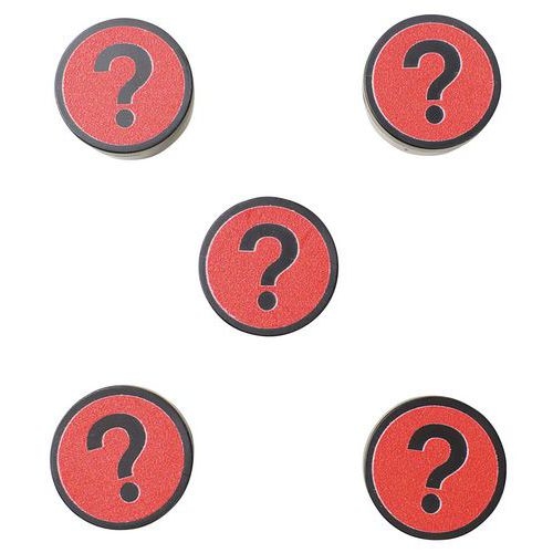 Lot de 5 aimantsean Management Question Rouge - Image 7