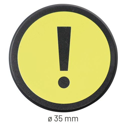 Lot de 5 aimantsean Management Attention Jaune - Image 6