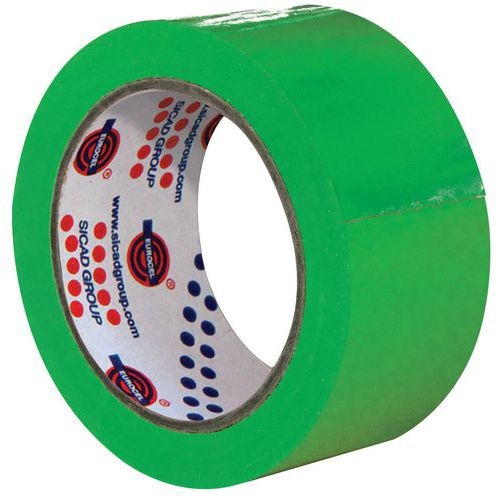 36 bobines Adhésif PVC L:66 m x l:50 mm Vert - Image principale