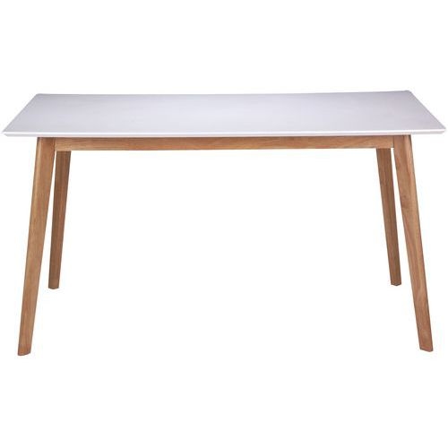 Table réunion Alice 120x75x80 cm Blanc/Chêne - Image 2