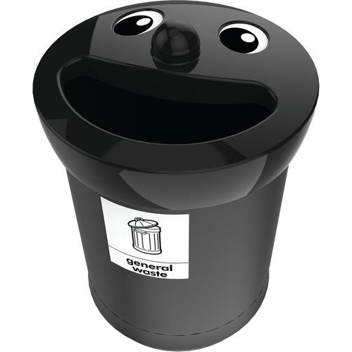 Poubelle Smiley Face 52L déchets généraux - Vepabins - Image principale
