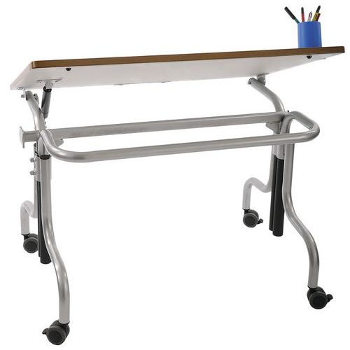 Table Demeter plateau inclinable T3 à T7 gris 9006 - Image 2