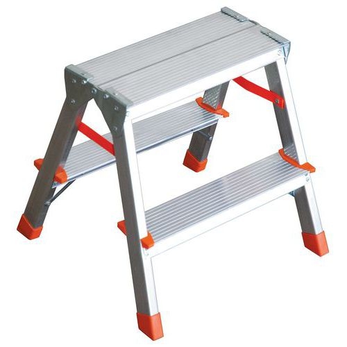Marchepied fixe pliable - Double accès 2 marches - Image principale