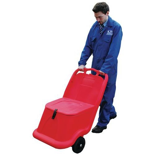 Bac à sel/sable mobile + joint/grenouillère 75L rouge - Image 2