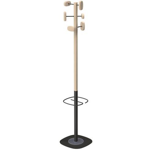 Portemanteau Épi Sherwood avec porte-parapluie - Bi-matière - Image principale