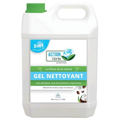 Lot de 4 Action Verte savon mains corps et cheveux coco 5L - Lot de 4 - Image principale