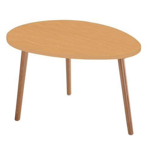 Table basse Tapioca 75 x 50 cm plateau coloris Hêtre - Image principale