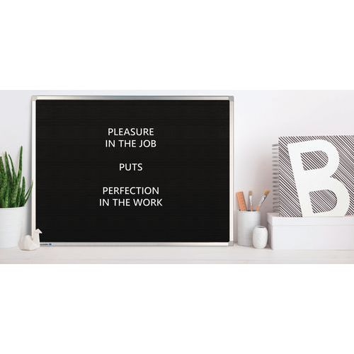 PREMIUM tableau rainuré 80x60cm Caoutchouc noir - Image principale
