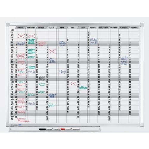 PROFESSIONAL planning annuel 365 jours 90x120cm Émail - Image 2