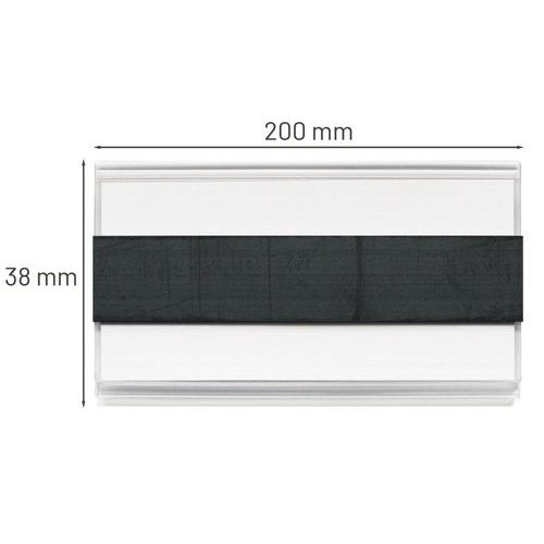 Lot de 50 porte-étiquettes magnétique 38x200 - MANUTAN - Image 4