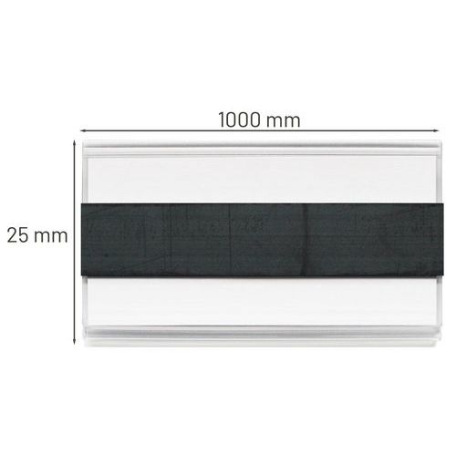 Lot de 10 porte-étiquettes magnétiques 25x1000mm - MANUTAN - Image 4