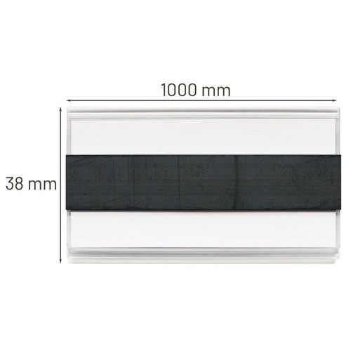 Lot de 10 porte-étiquettes magnet 38x1000mm - MANUTAN - Image 4