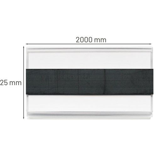Lot de 10 porte-étiquettes magnet 25x2000mm - MANUTAN - Image 4