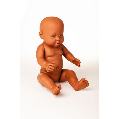 Bébé africain fille 40 cm sans cheveux - Image principale
