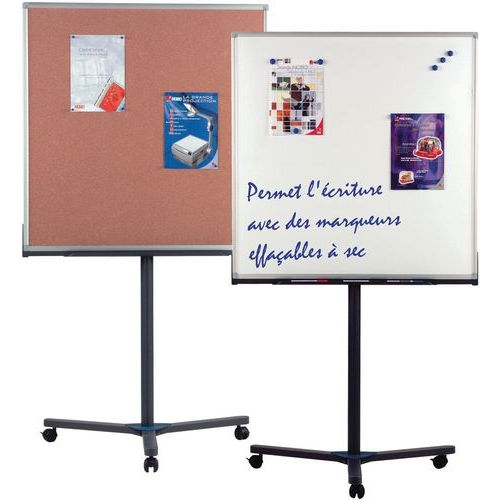 Tableau mixte blanc liège 960x960 mm - Image principale