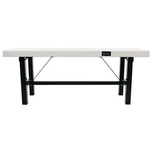 Banc pvc blanc - À monter - Manutan Expert - Image 3