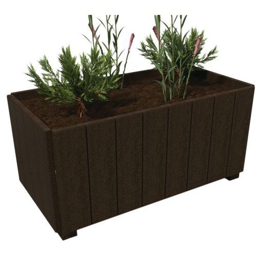 Jardinière Canopée rectangulaire plastique recyclé Espace Urbain - Image 5
