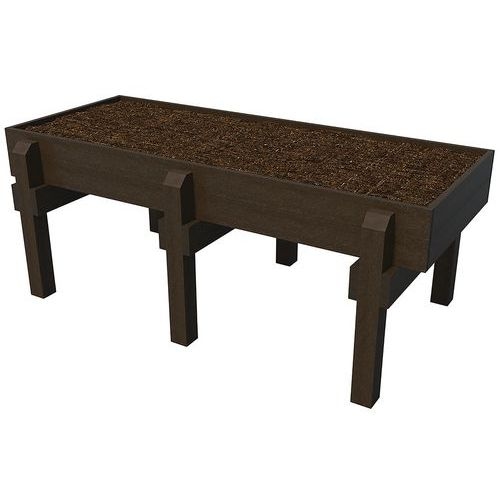 Jardin surélevé 6 pieds 240 x 110 cm - marron - Image principale